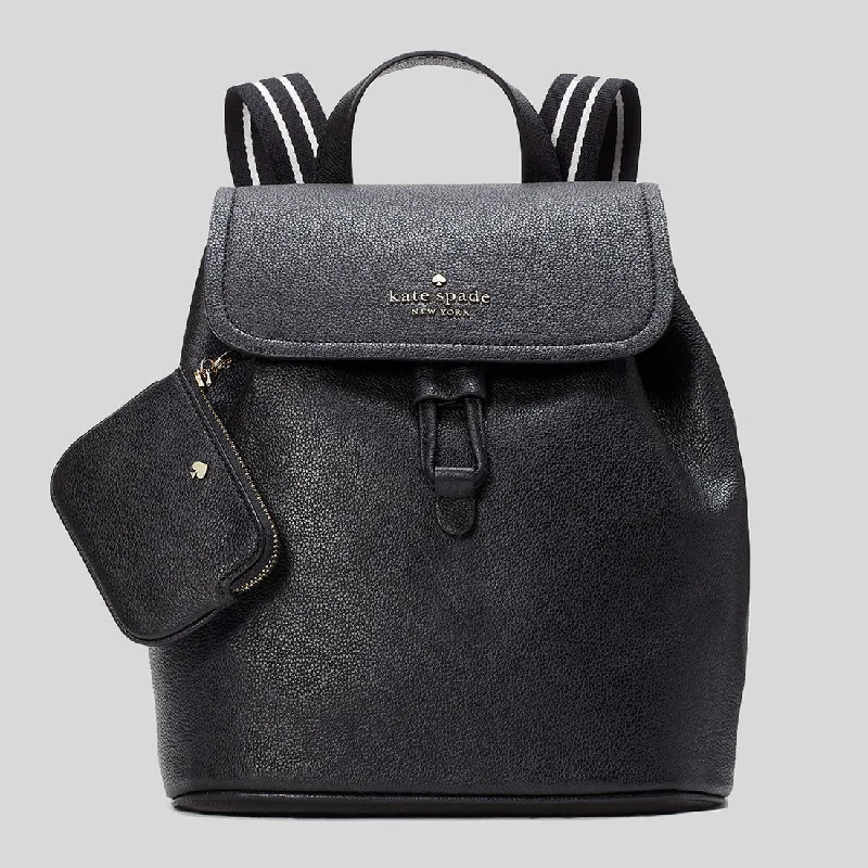 KATE SPADE Rosie Medium Flap Backpack Black RS-KB714