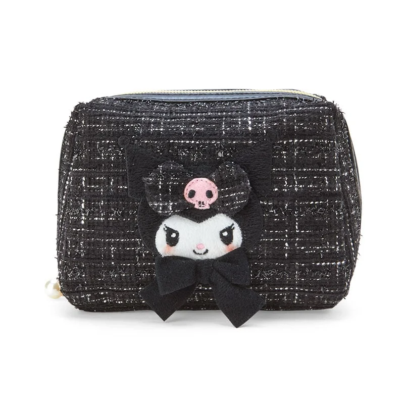 Kuromi Mini Zipper Pouch (Winter Tweed Series)