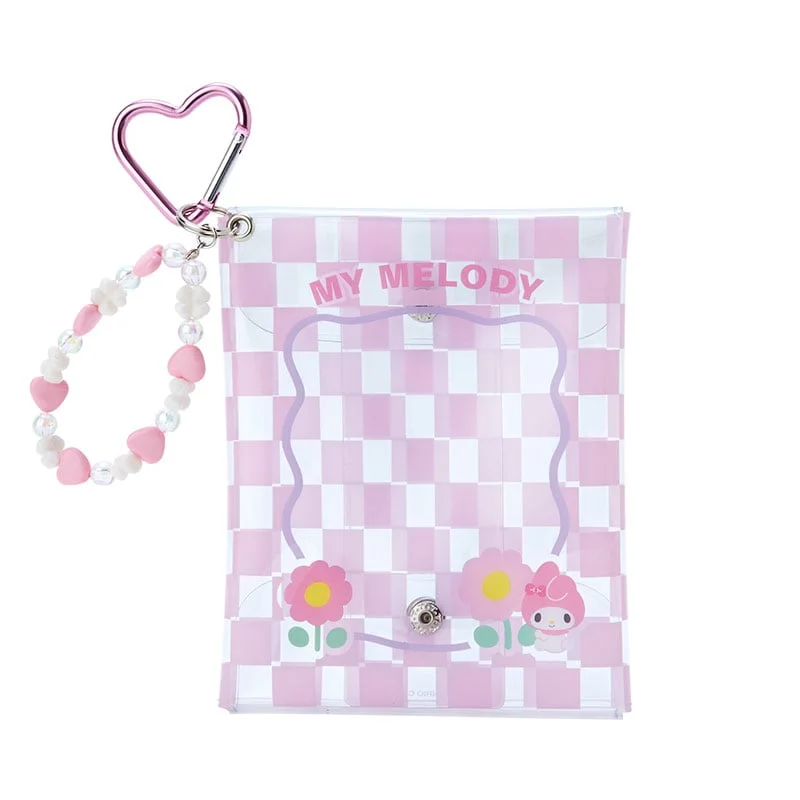 My Melody Clear Snap Mini Pouch (Pastel Check Series)