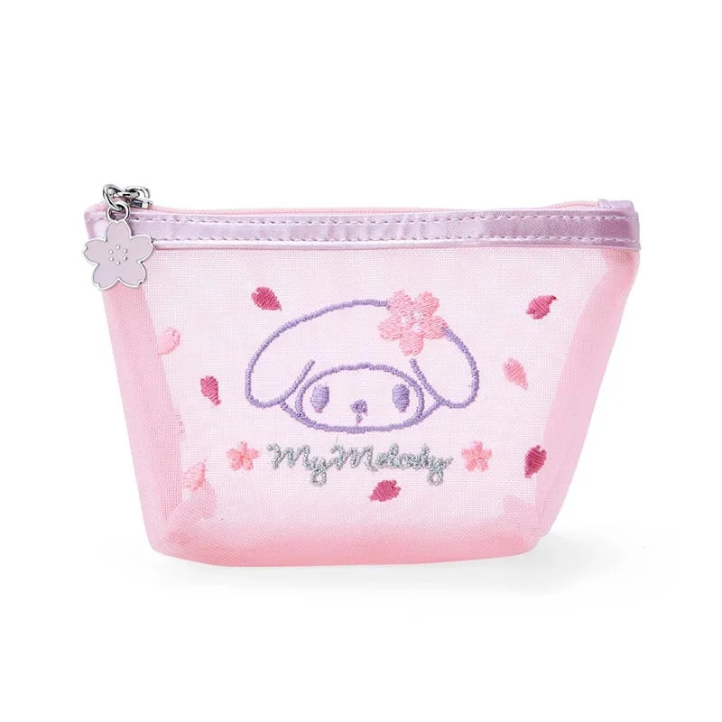 My Melody Mesh Zipper Pouch (Pink Sakura Series)