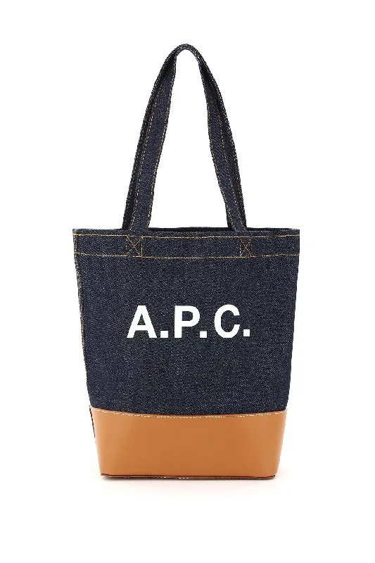 A.p.c. axelle denim small tote bag