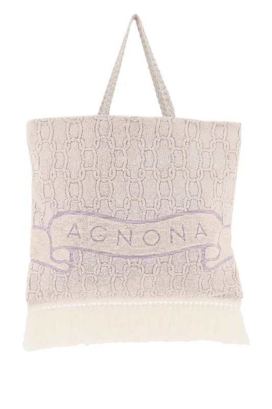 Agnona cotton tote bag