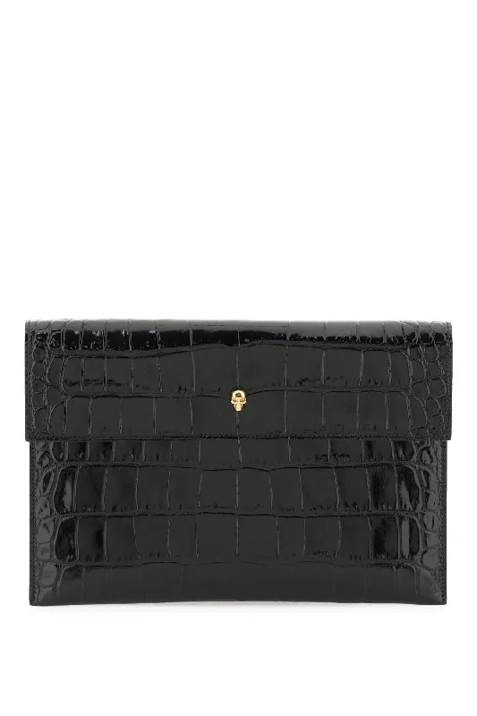 Alexander mcqueen skull envelope pouch