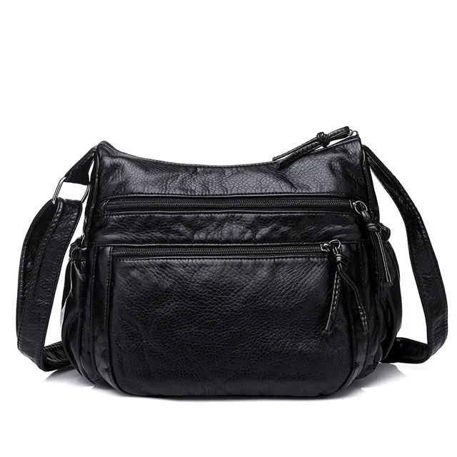 AnnaMouler Double Zipper Casual Bag