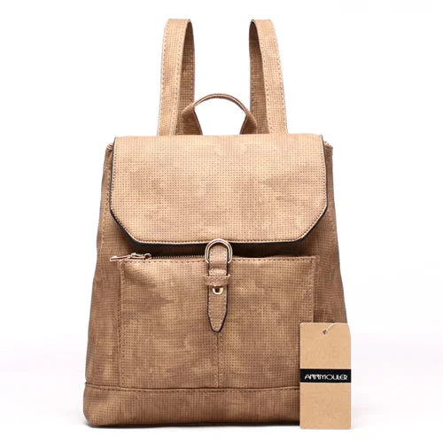 AnnaMouler New Design Casual Backpack Khaki