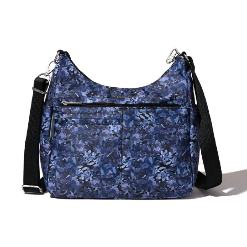 Baggallini Securtex Free Time Indigo Petal Crossbody Bag (Women's)