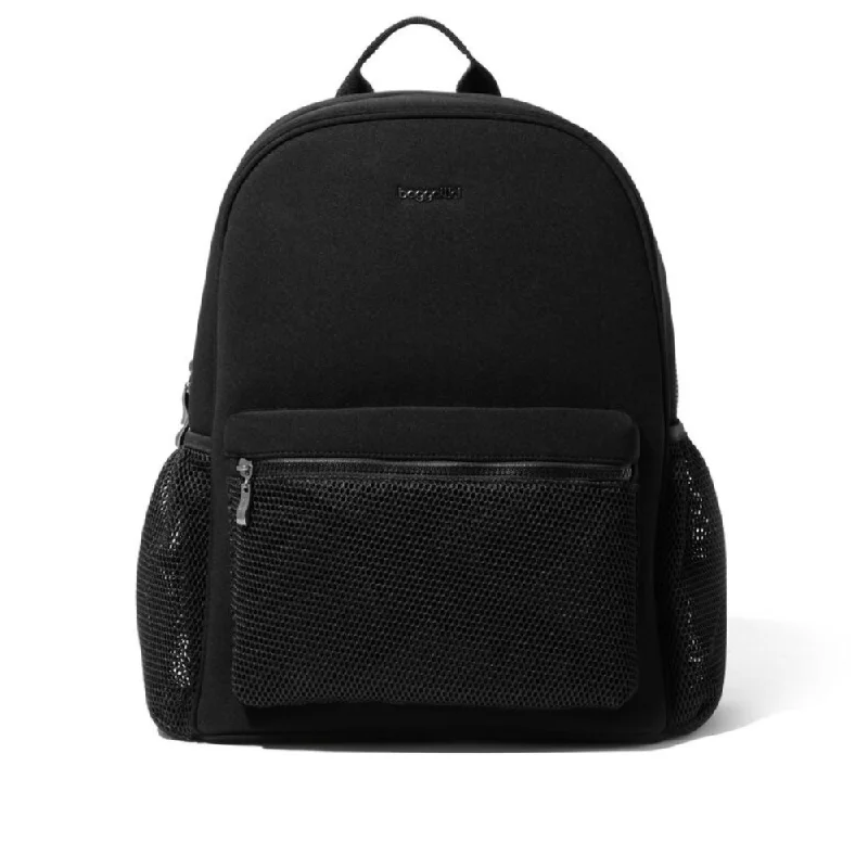 Baggallini On the Go Black Neoprene Laptop Backpack (Unisex)