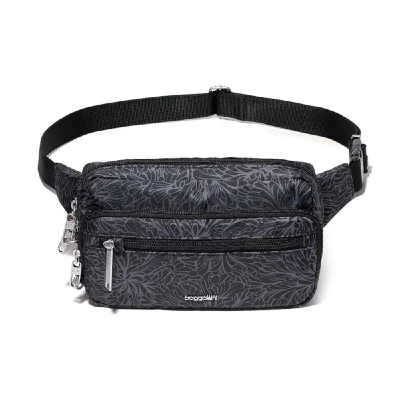 Baggallini Securtex Anti-theft Belt Midnight Blossom Print Bag (Women's)