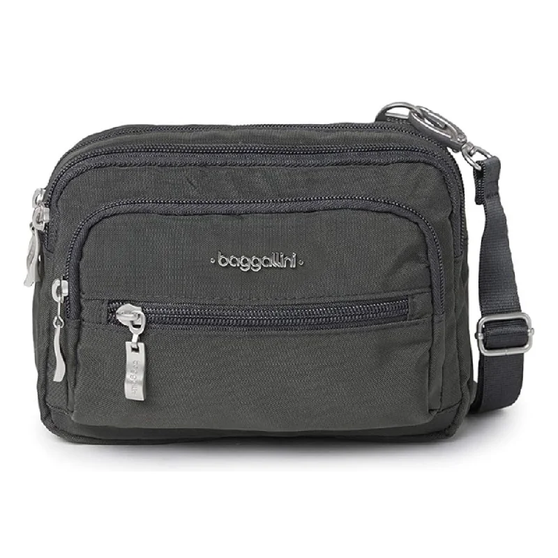 Baggallini Triple Zip Bagg Charcoal (Women's)