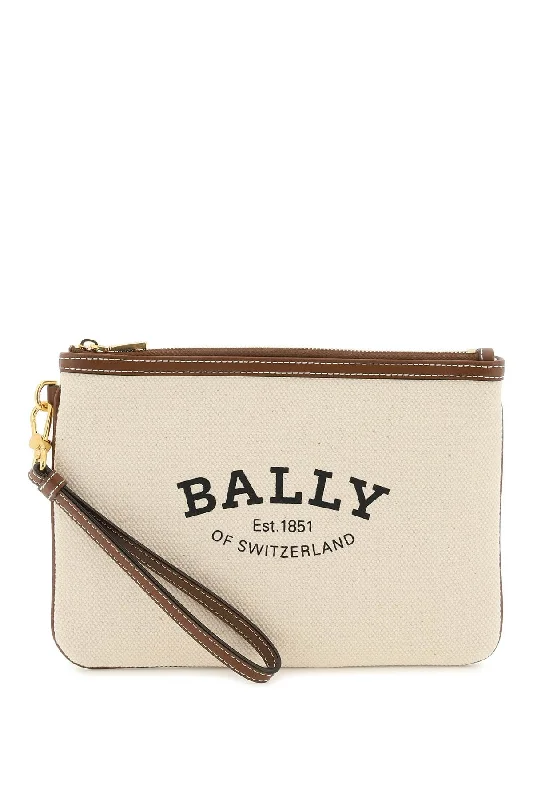 Bally 'certhe' pouch with printed logo