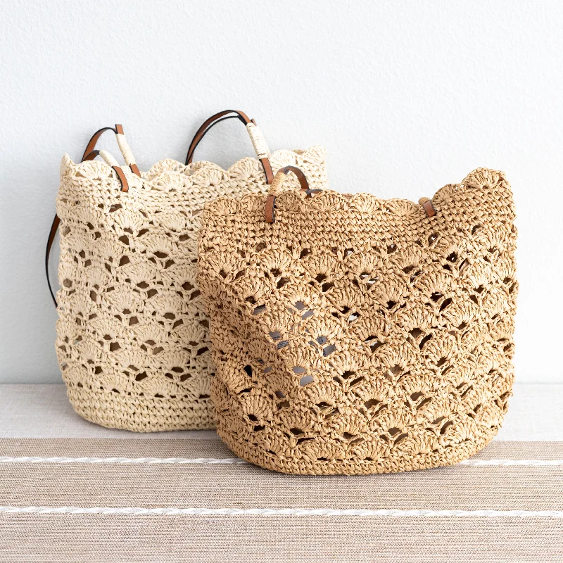 Elena Handbags Straw Woven Tote