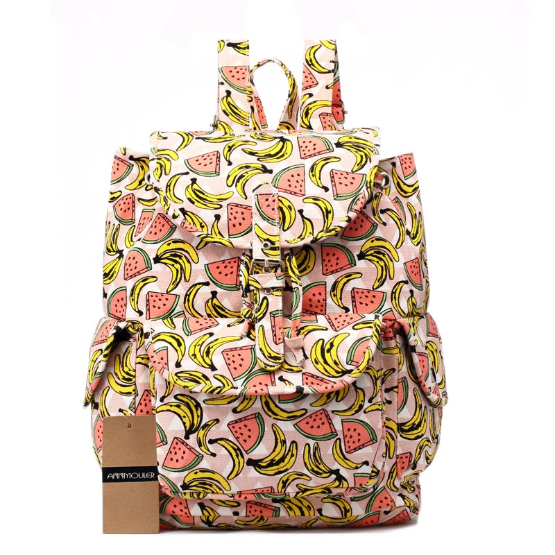 Fruit Print School Bag for Girls No 1