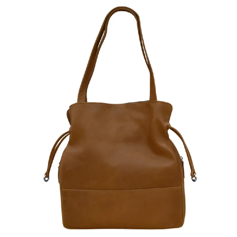 ili New York Drawstring Toffee Tote Bag (Women's)