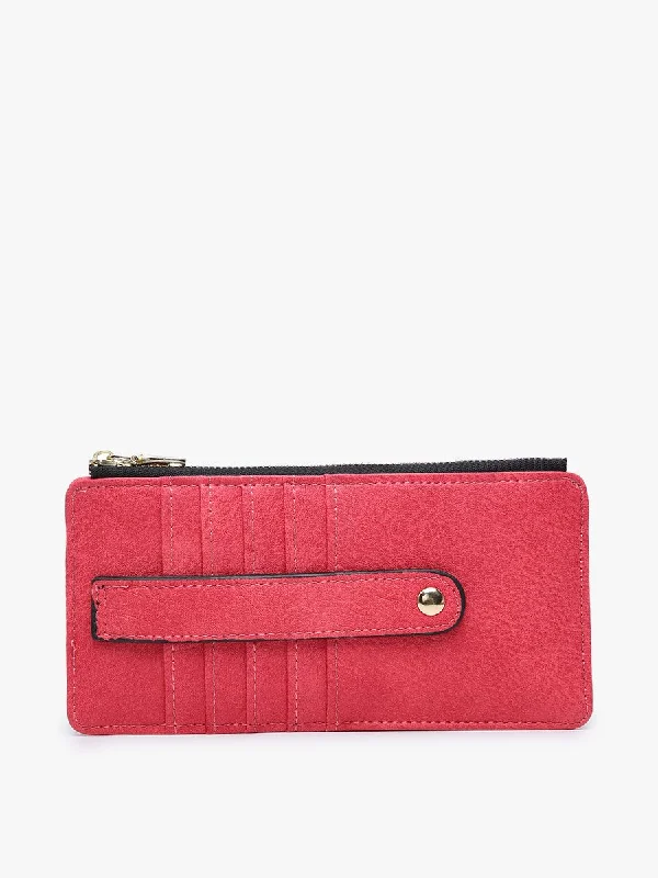 Slim Card Holder Wallet in Red