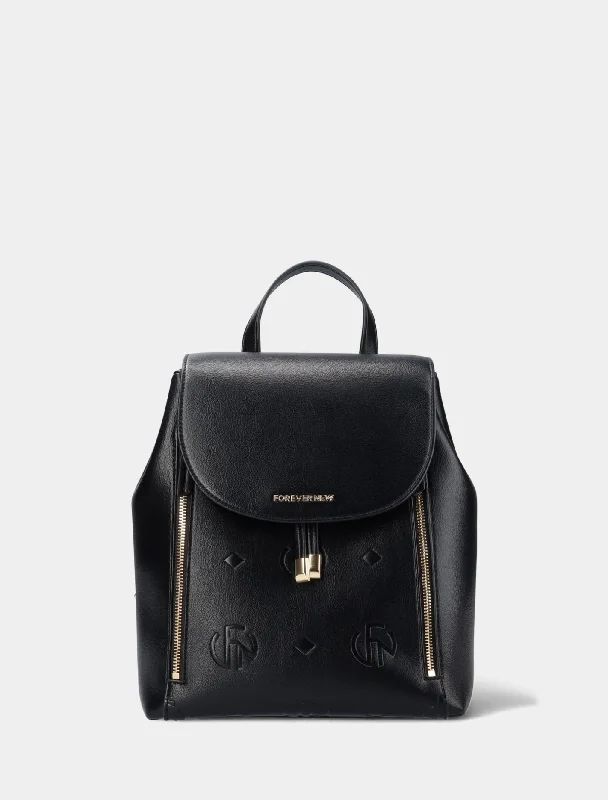 Priya Embossed Print Backpack