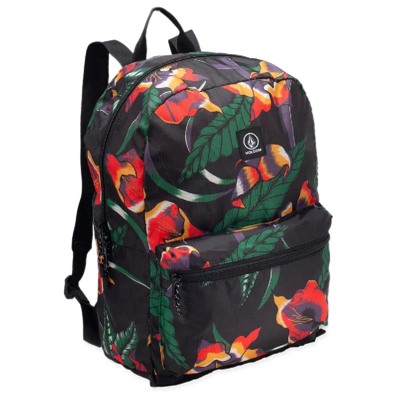 Volcom Bt Packable Backpack - Black Floral Print